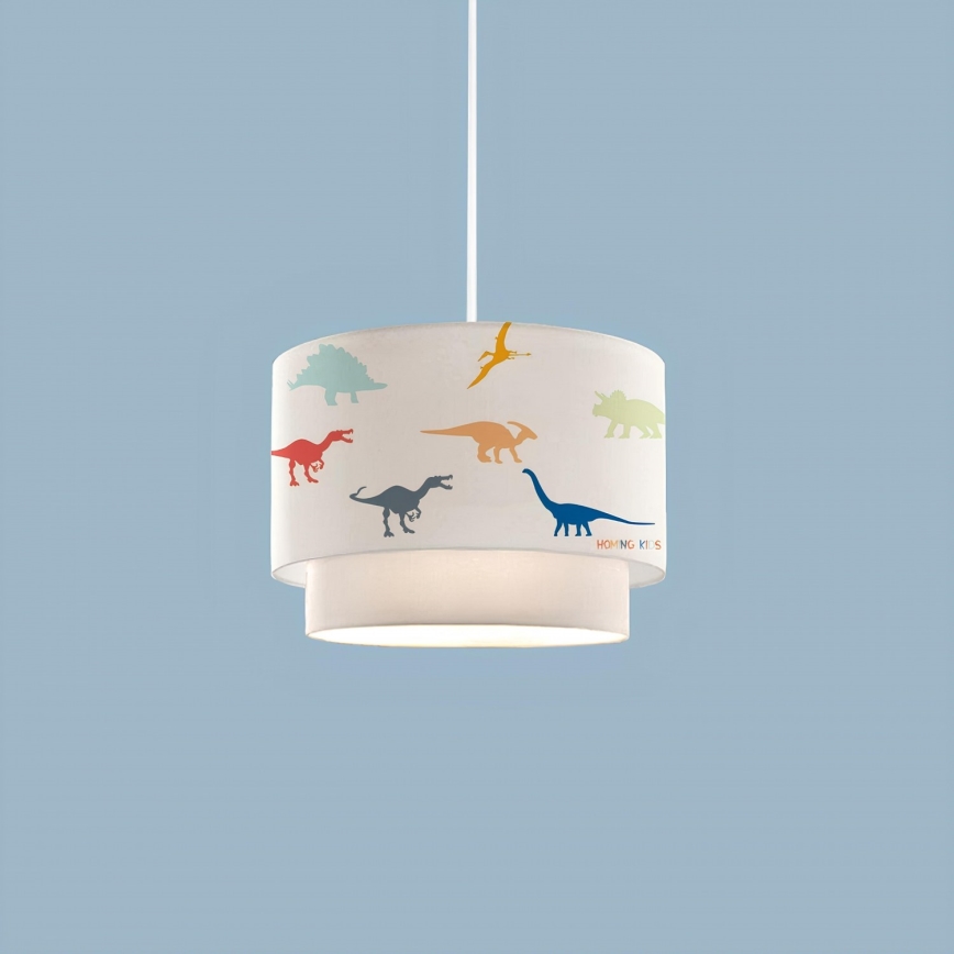 Candeeiro infantil CANDY 1xE27/40W/230V branco/multicolorido