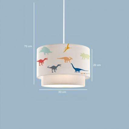 Candeeiro infantil CANDY 1xE27/40W/230V branco/multicolorido