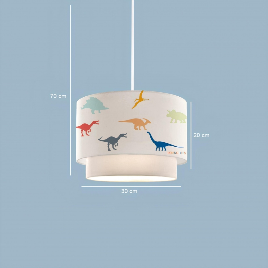 Candeeiro infantil CANDY 1xE27/40W/230V branco/multicolorido