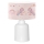 Candeeiro infantil CANDY 1xE27/40W/230V rosa/branco