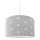 Candeeiro infantil com ESTRELAS CINZENTO 1xE27/60W/230V