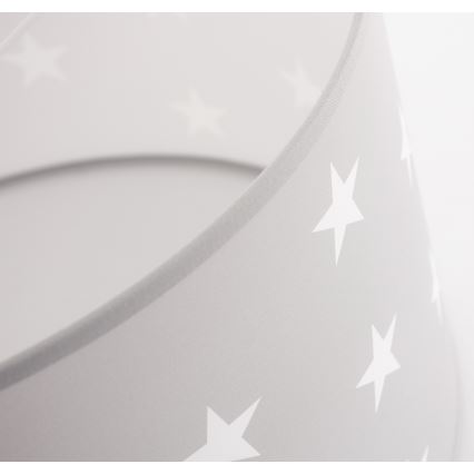 Candeeiro infantil com ESTRELAS CINZENTO 1xE27/60W/230V