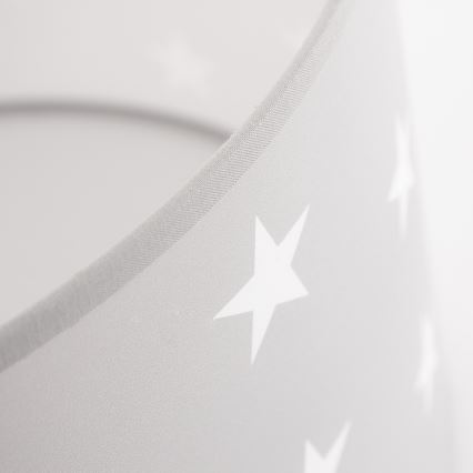 Candeeiro infantil com ESTRELAS CINZENTO 1xE27/60W/230V
