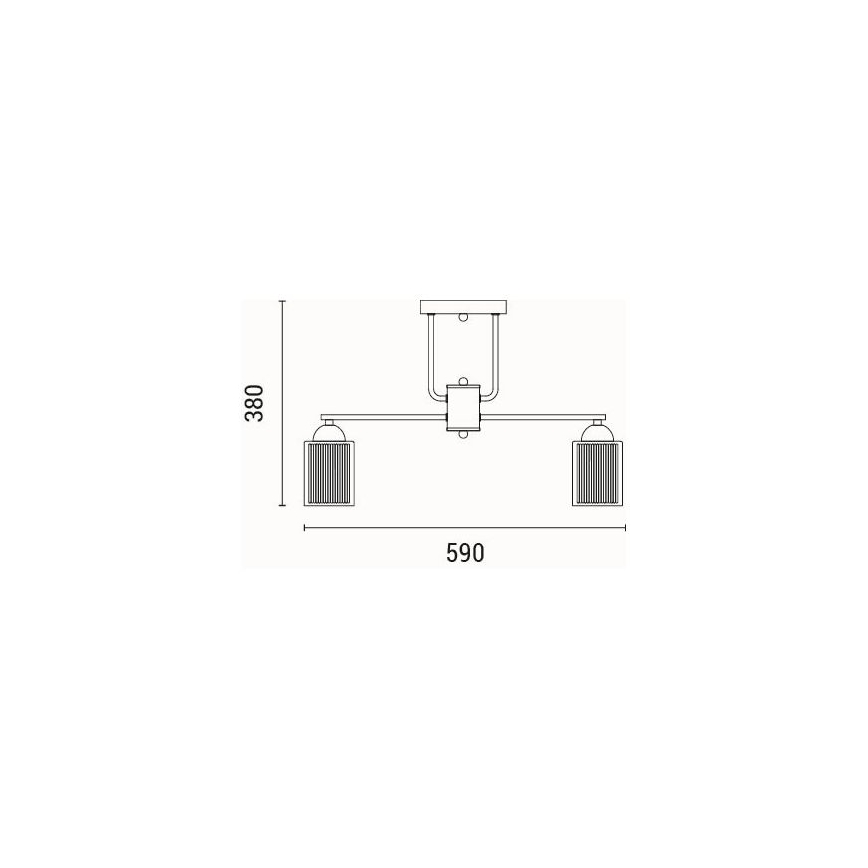 Candeeiro integrado 5xE27/60W/230V