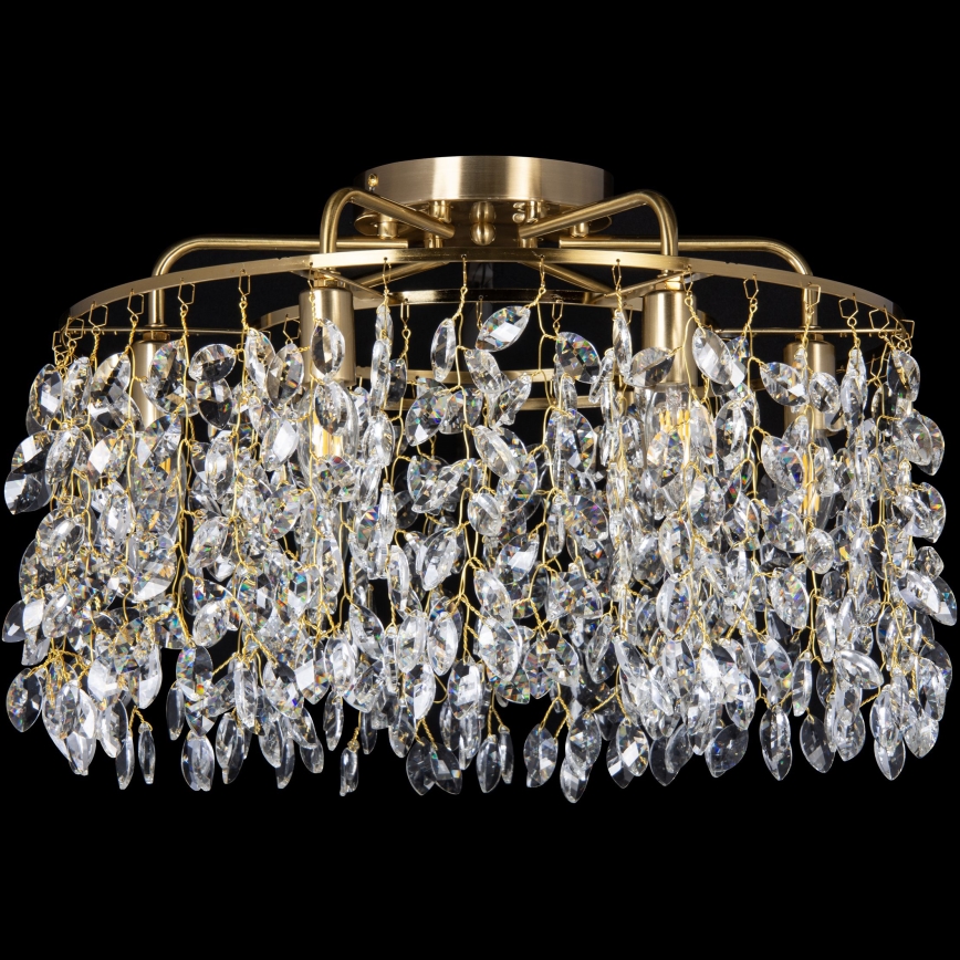 Candeeiro integrado 6xE14/60W/230V diâmetro 50 cm dourado