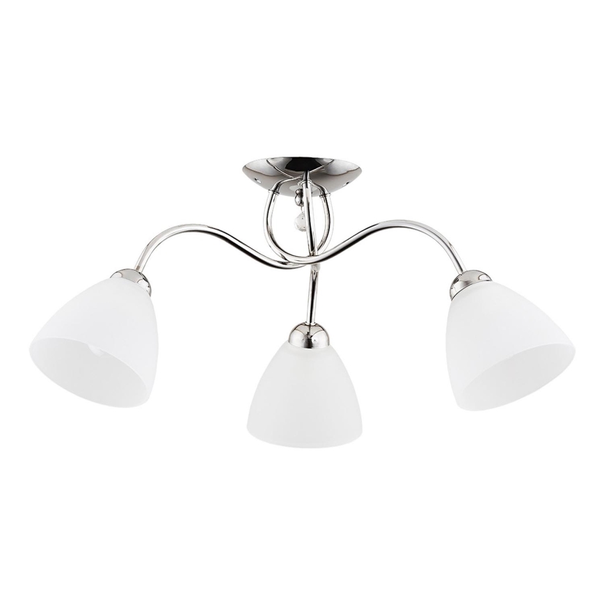 Candeeiro integrado AMARILLO 3xE27/15W/230V cromado brilhante