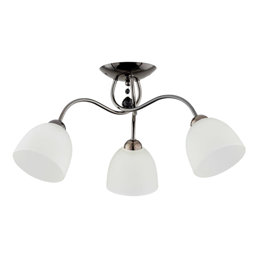 Candeeiro integrado AMARILLO 3xE27/15W/230V cromado brilhante