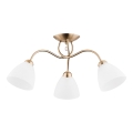 Candeeiro integrado AMARILLO 3xE27/15W/230V dourado