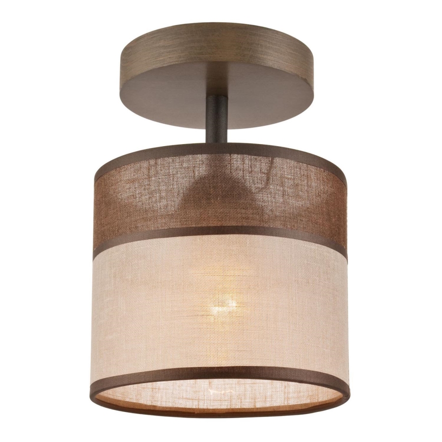 Candeeiro integrado ANDREA 1xE27/60W/230V faia