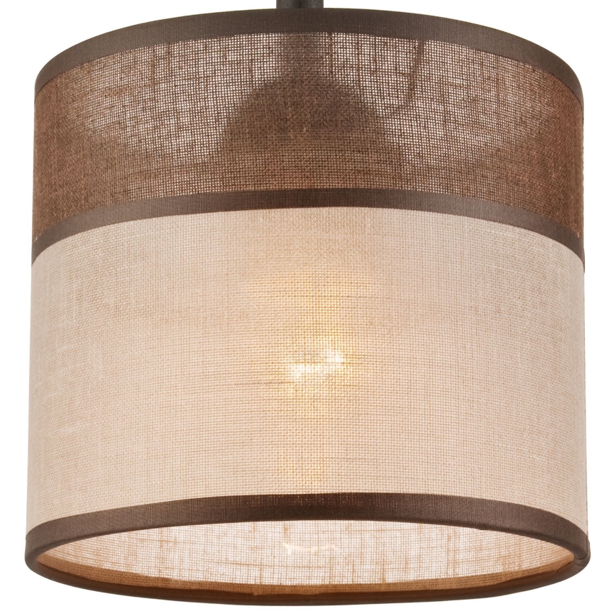 Candeeiro integrado ANDREA 1xE27/60W/230V faia