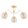 Candeeiro integrado ARIEL 3xE27/15W/230V dourado
