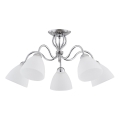 Candeeiro integrado ARIEL 5xE27/15W/230V cromado brilhante