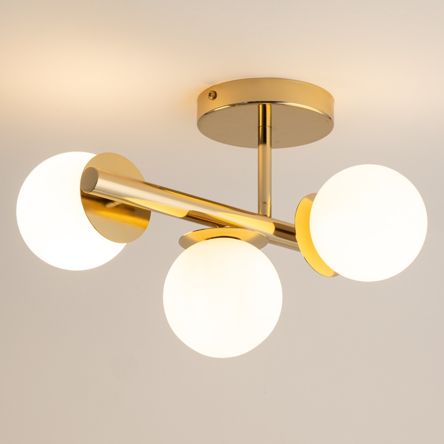 Candeeiro integrado AVOLA 3xG9/12W/230V dourado