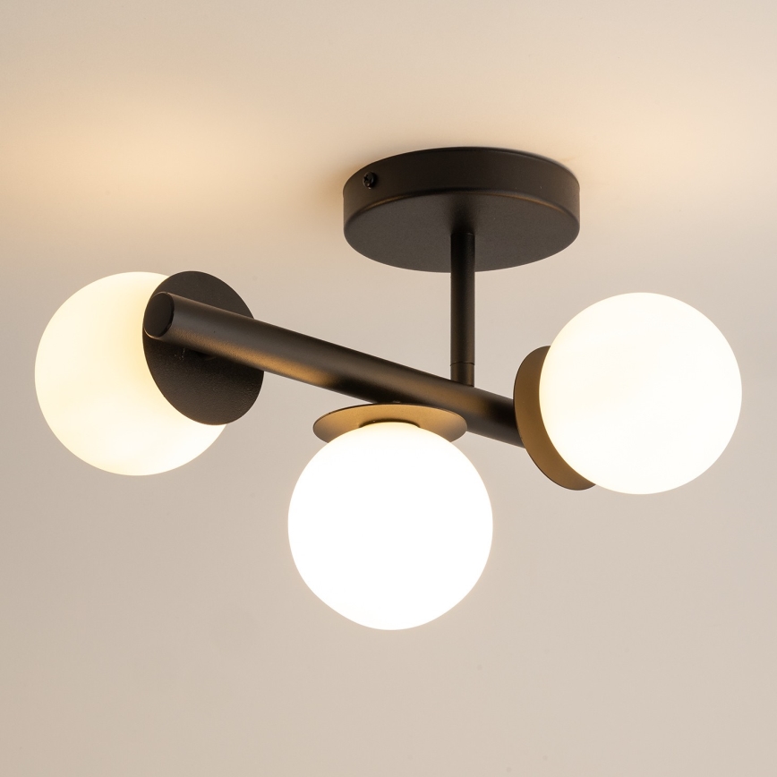 Candeeiro integrado AVOLA 3xG9/12W/230V preto