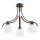 Candeeiro integrado BAFIA 3xE27/15W/230V castanho