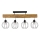 Candeeiro integrado BERIS 4xE27/25W/230V pinho