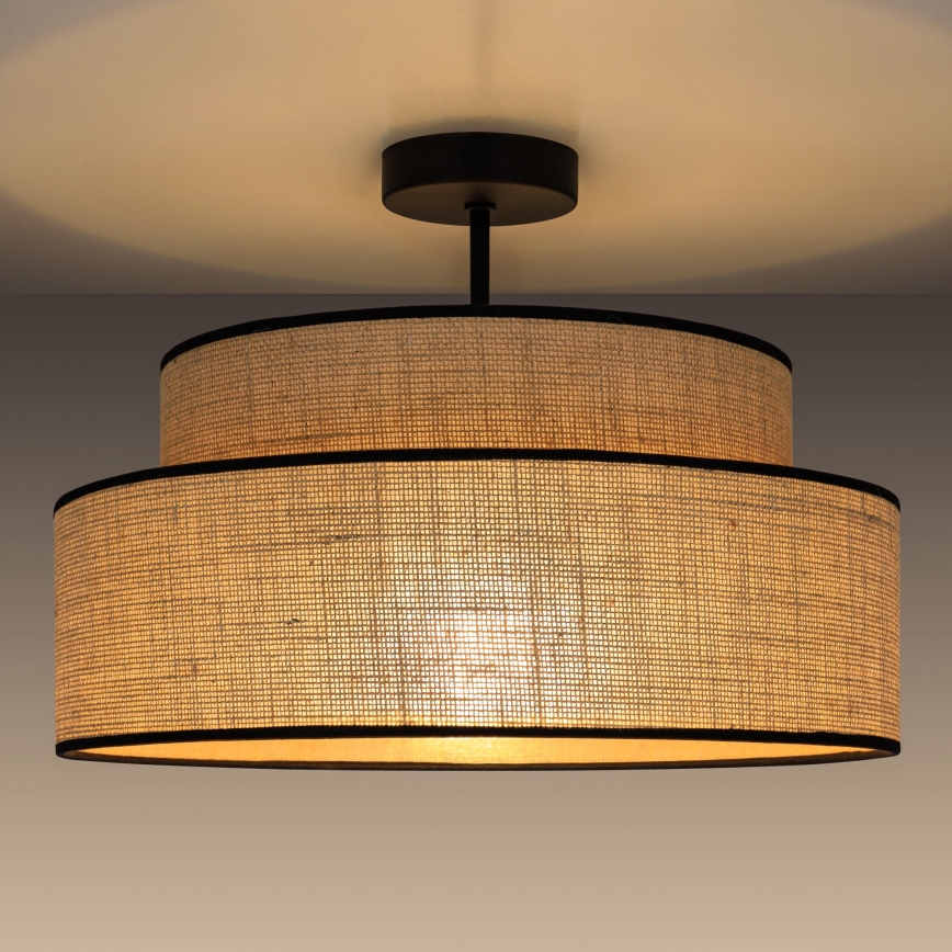Candeeiro integrado BOHO 1xE27/60W/230V bege