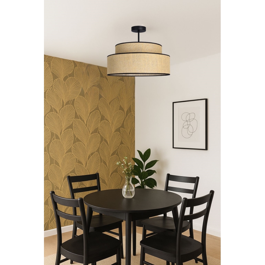 Candeeiro integrado BOHO 1xE27/60W/230V bege