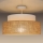 Candeeiro integrado BOHO 1xE27/60W/230V branco/bege