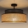 Candeeiro integrado BOHO 1xE27/60W/230V castanho/bege