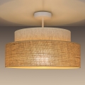 Candeeiro integrado BOHO 1xE27/60W/230V creme/bege