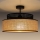 Candeeiro integrado BOHO 1xE27/60W/230V preto/vime