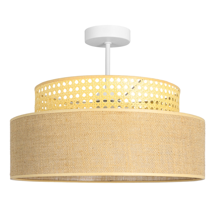 Candeeiro integrado BOHO 1xE27/60W/230V vime