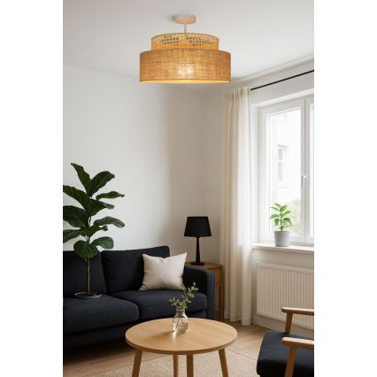 Candeeiro integrado BOHO 1xE27/60W/230V vime