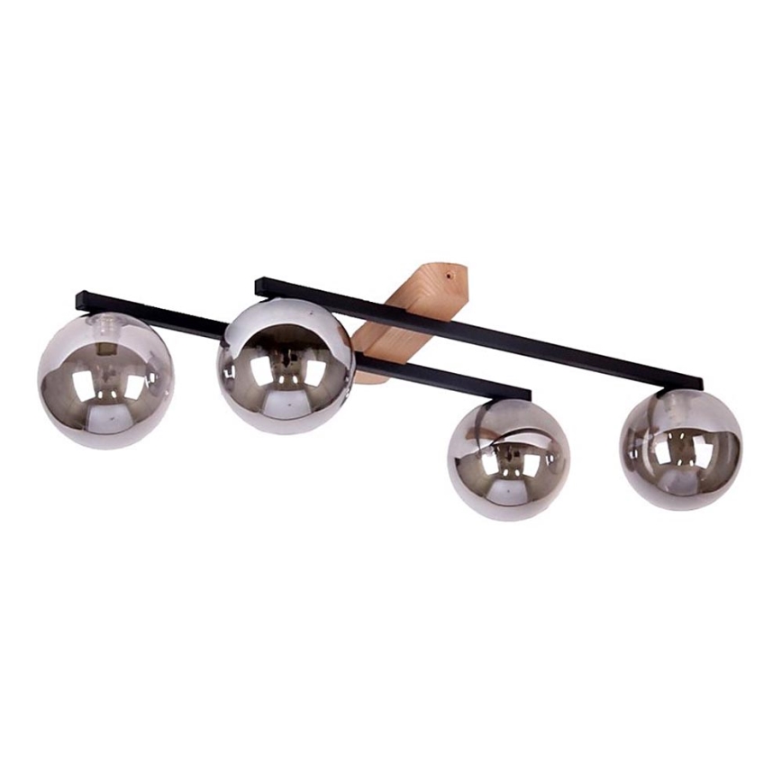 Candeeiro integrado BOIS 4xG9/8W/230V
