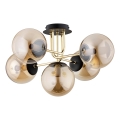 Candeeiro integrado BOSS 5xE14/10W/230V dourado