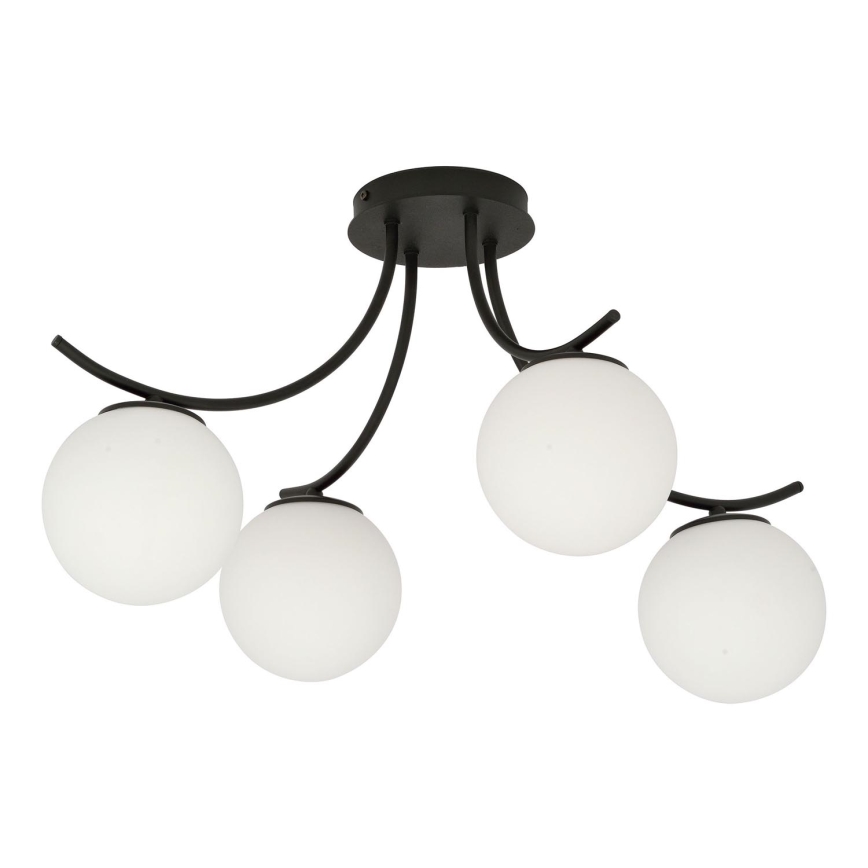 Candeeiro integrado BOSTON 4xE14/10W/230V preto
