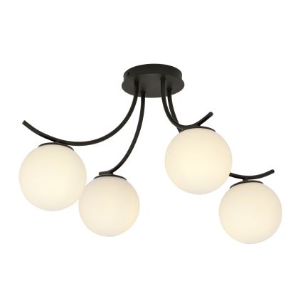 Candeeiro integrado BOSTON 4xE14/10W/230V preto