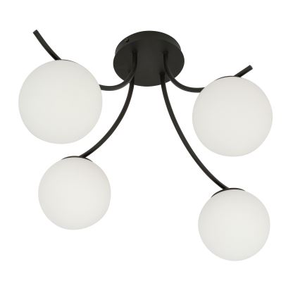 Candeeiro integrado BOSTON 4xE14/10W/230V preto