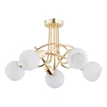 Candeeiro integrado ERYKA 5xE14/10W/230V dourado
