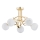 Candeeiro integrado ERYKA 5xE14/10W/230V dourado