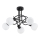 Candeeiro integrado ERYKA 5xE14/10W/230V preto