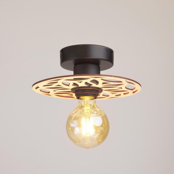 Candeeiro integrado FALCO 1xE27/60W/230V diâmetro 20 cm bege