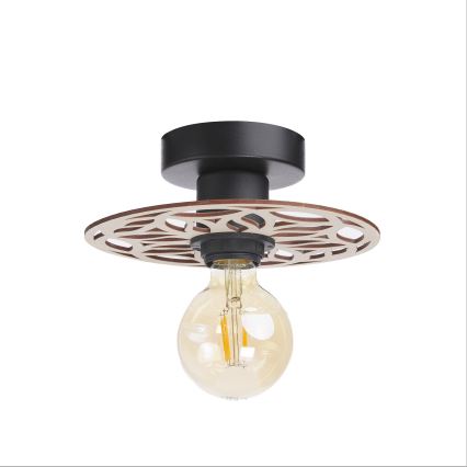 Candeeiro integrado FALCO 1xE27/60W/230V diâmetro 20 cm bege