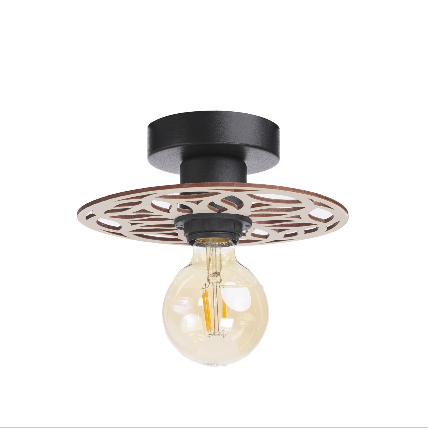 Candeeiro integrado FALCO 1xE27/60W/230V diâmetro 20 cm bege