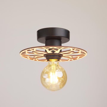 Candeeiro integrado FALCO 1xE27/60W/230V diâmetro 20 cm bege