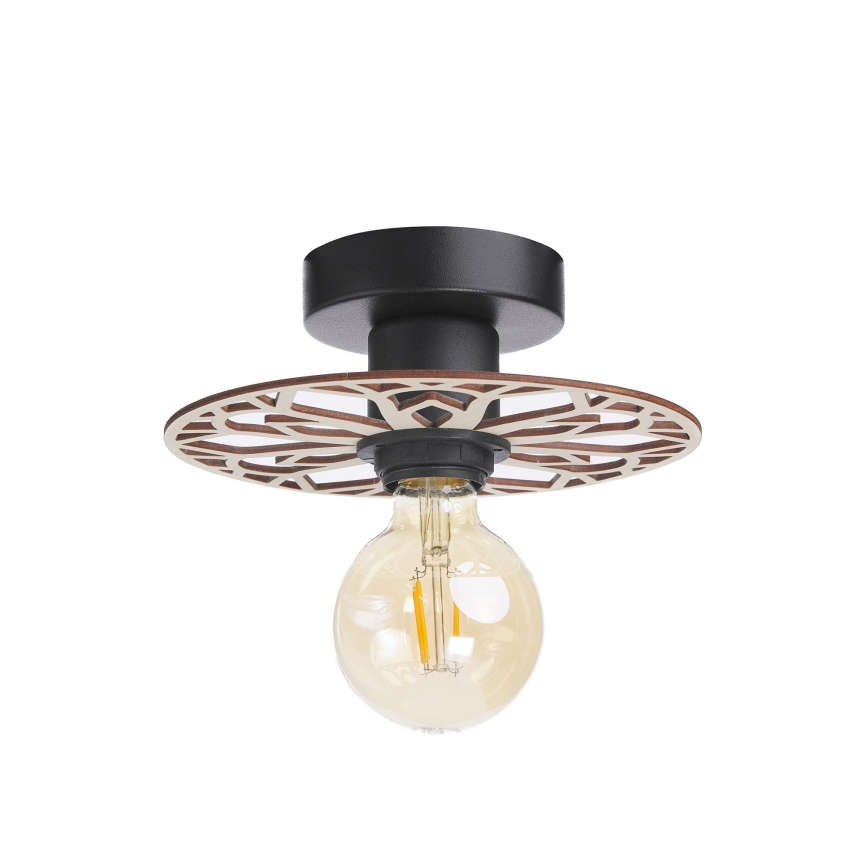 Candeeiro integrado FALCO 1xE27/60W/230V diâmetro 20 cm bege