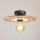 Candeeiro integrado FALCO 1xE27/60W/230V diâmetro 30 cm bege