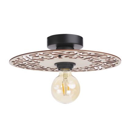 Candeeiro integrado FALCO 1xE27/60W/230V diâmetro 30 cm bege