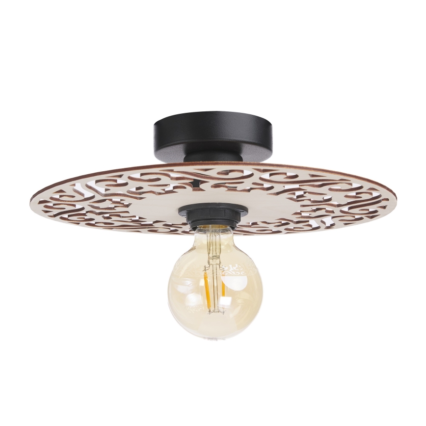 Candeeiro integrado FALCO 1xE27/60W/230V diâmetro 30 cm bege