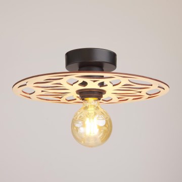 Candeeiro integrado FALCO 1xE27/60W/230V diâmetro 30 cm bege