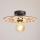Candeeiro integrado FALCO 1xE27/60W/230V diâmetro 30 cm bege