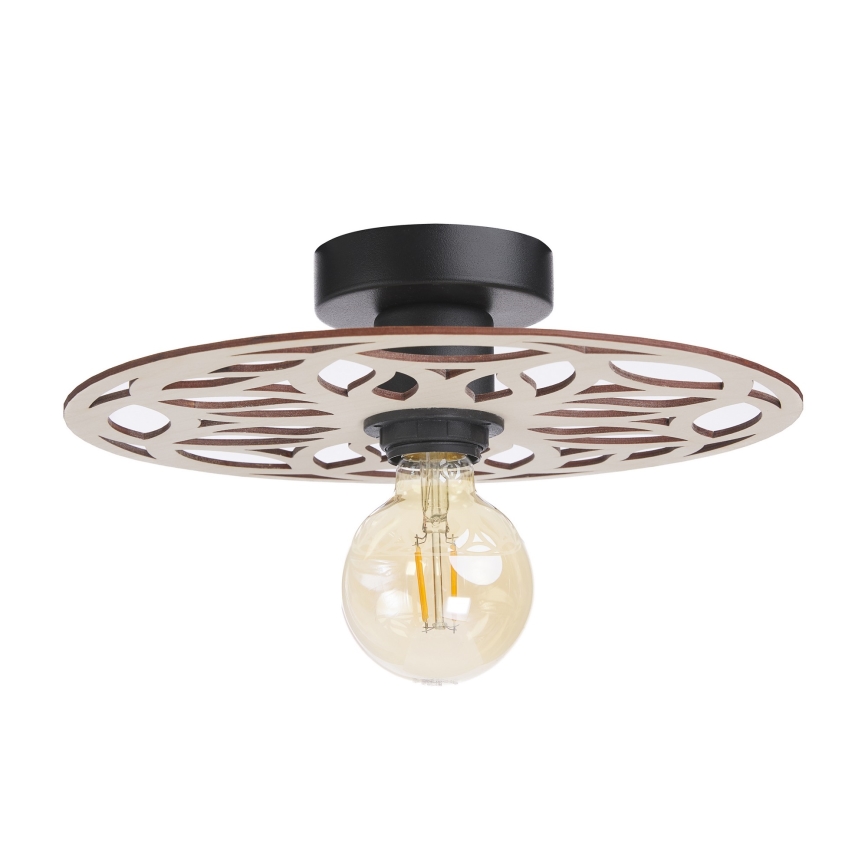 Candeeiro integrado FALCO 1xE27/60W/230V diâmetro 30 cm bege