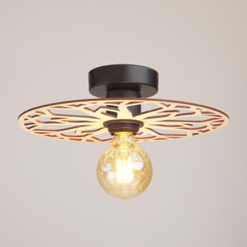 Candeeiro integrado FALCO 1xE27/60W/230V diâmetro 30 cm bege