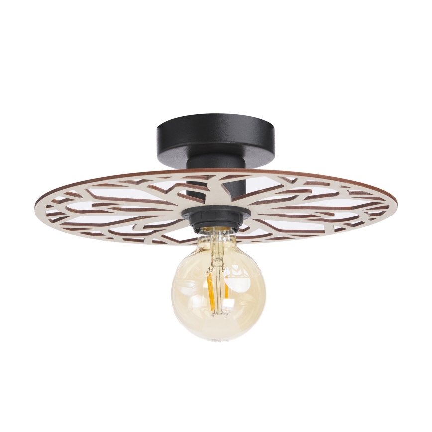 Candeeiro integrado FALCO 1xE27/60W/230V diâmetro 30 cm bege