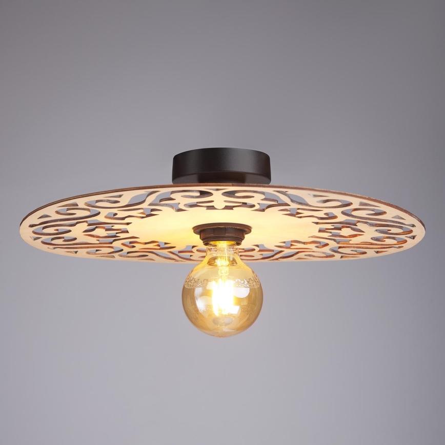 Candeeiro integrado FALCO 1xE27/60W/230V diâmetro 40 cm bege